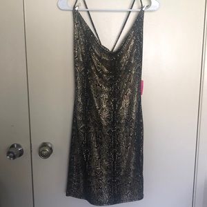 🥳✨SOLD✨🥳  NWT A’GACI Cocktail Dress Snake Skin